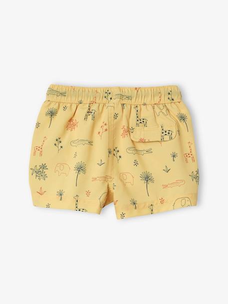 Jungle Swim Shorts for Baby Boys YELLOW LIGHT ALL OVER PRINTED 