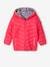 Reversible Lightweight Padded Jacket with Padding in Recycled Polyester, for Girls 6306+GREY DARK ALL OVER PRINTED+night blue+PINK BRIGHT ALL OVER PRINTED 