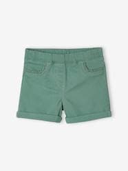 Girls-Shorts-Shorts with Macramé Trim, for Girls