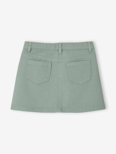 Skirt for Girls GREEN LIGHT SOLID 