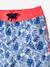 Swim Shorts with Foliage Print, for Boys BLUE MEDIUM ALL OVER PRINTED 