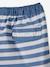 Surf Swim Shorts for Babies BLUE MEDIUM STRIPED 