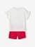 Pack of 2 Pyjamas for Girls WHITE LIGHT SOLID WITH DESIGN 