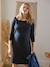 Close-Fitting Maternity Dress Black 