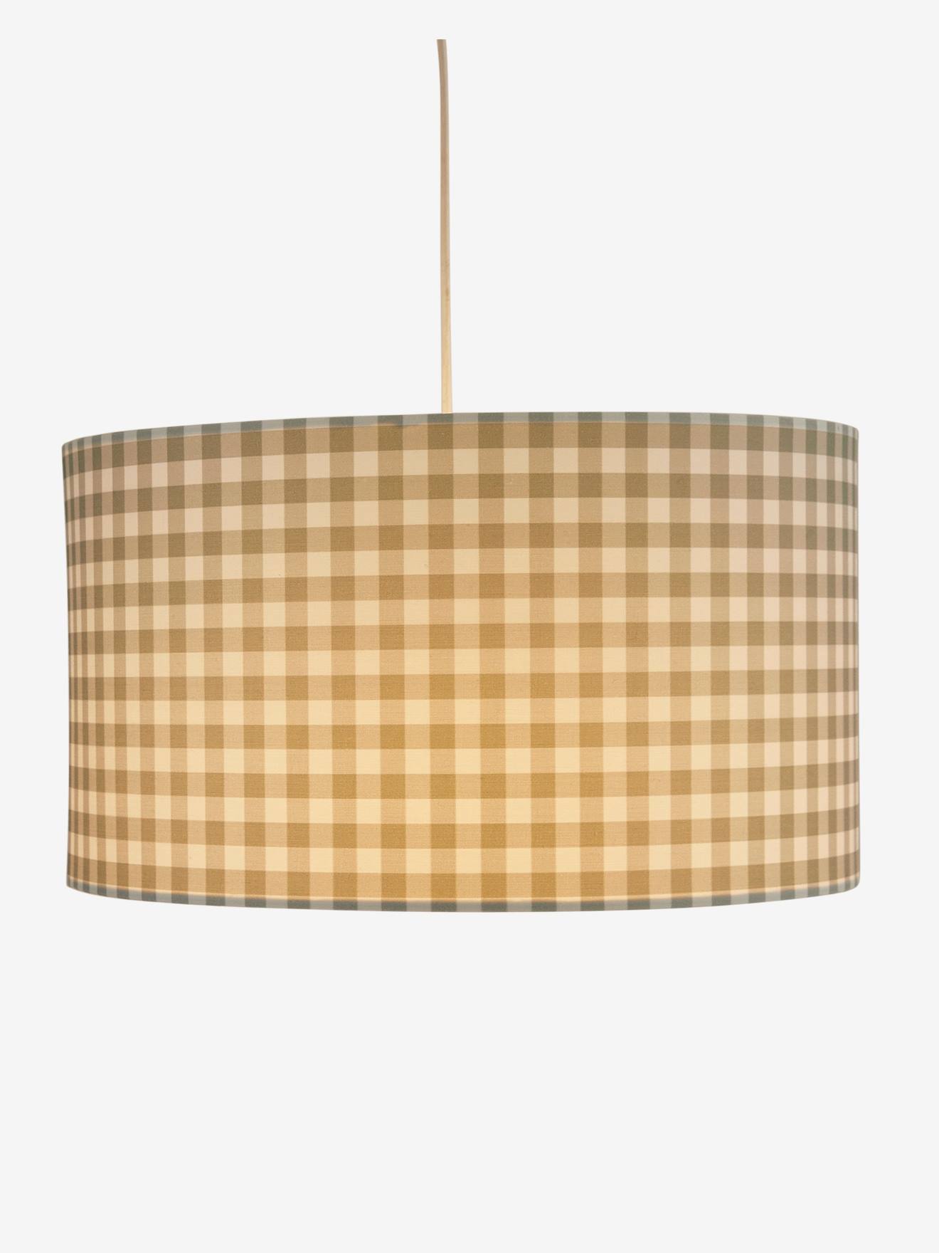 Blue deals gingham lampshade