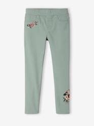 Girls-Trousers-MEDIUM Hip, Embroidered MorphologiK Treggings, for Girls