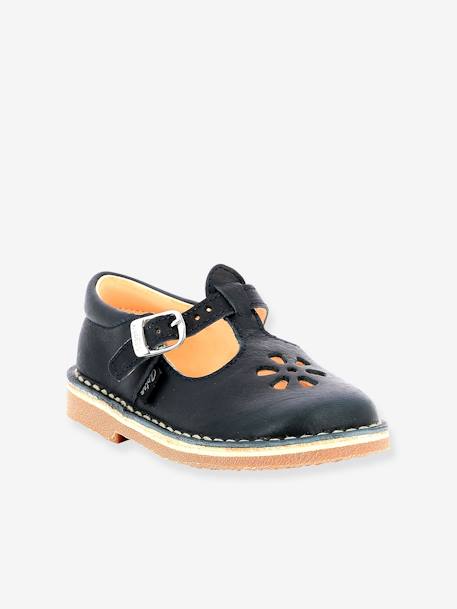 T-Bar Shoes in Vegetable Tanned Leather, Dingo 2 ASTER® BLUE DARK SOLID+WHITE LIGHT SOLID 