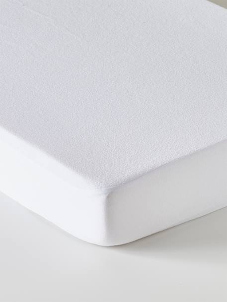 Bi-ome® Waterproof & Hypoallergenic Terry Cloth Mattress Protector White 