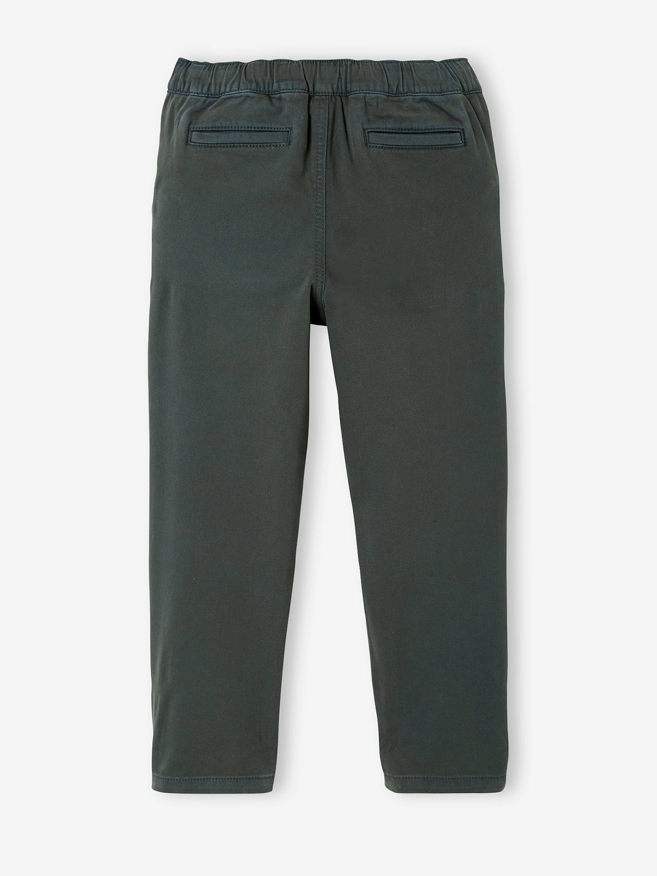 Boys black hot sale chino trousers