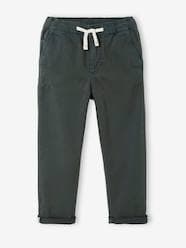 -Chino Trousers, Easy to Slip On, for Boys