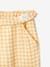 Cropped Fluid Trousers with Print, for Girls YELLOW LIGHT CHECKS 