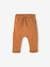 Top & Fleece Trouser Combo for Babies BROWN MEDIUM SOLID+indigo 