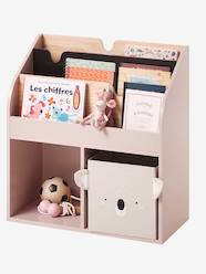 Bedroom Furniture & Storage-Storage-Storage Unit with 2 Cubbyholes + Bookcase, School