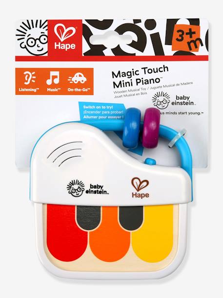 Mini Piano Magic Touch Rattle, by HAPE WHITE BRIGHT 2 COLOR/MULTICOL 