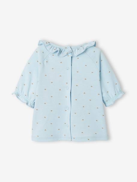 Wide Neck Top for Babies BLUE MEDIUM ALL OVER PRINTED 