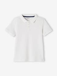 Short Sleeve Polo Shirt, Embroidery on the Chest, for Boys