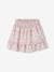 Ruffled Skort for Girls WHITE LIGHT ALL OVER PRINTED 