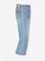 Flared Jeans for Girls BLUE MEDIUM SOLID 