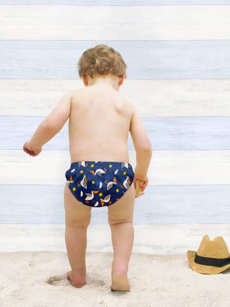 Reusable Swim Nappy 2+ Years, BAMBINO MIO WHITE DARK TWO COLOR/MULTICOL+WHITE MEDIUM 2 COLOR/MULTICOL 