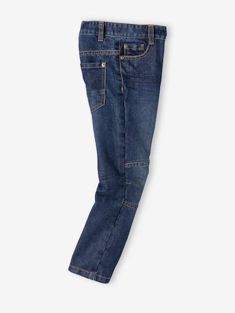 NARROW Hip, MorphologiK Indestructible Straight Leg 'Waterless' Jeans BLUE DARK SOLID+BLUE DARK WASCHED 