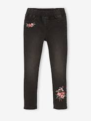 Embroidered Waterless Treggings, MorphologiK Narrow Hip, for Girls