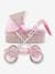 Pushchair for 36/42/52 cm Dolls, by COROLLE PINK MEDIUM SOLID WITH DESIG 