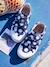 Fabric Trainers with Touch Fasteners, for Girls BLUE DARK ALL OVER PRINTED 