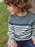 Sailor-Style Striped Jumper for Boys BROWN MEDIUM STRIPED+ecru+green+GREEN MEDIUM SOLID WITH DESIG 