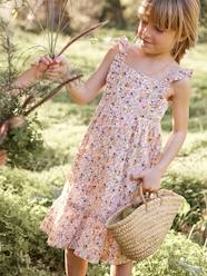 Long Dress with Ruffled Straps for Girls