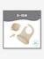 Silicone Mealtime Set, First'Isy by BABYMOOV BEIGE LIGHT SOLID+BLUE LIGHT SOLID 