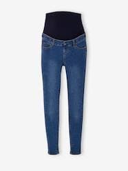 Maternity-Skinny Leg Maternity Jeans with Seamless Belly-Wrap