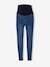 Skinny Leg Maternity Jeans with Seamless Belly-Wrap BLUE MEDIUM WASCHED+Dark Blue+Grey Anthracite 