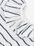 Striped Short Sleeve Blouse in Jersey Knit for Babies, by PETIT BATEAU WHITE MEDIUM STRIPED 