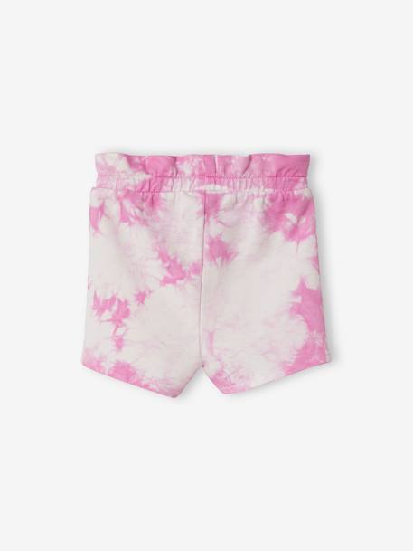 Tie-Dye Fleece Shorts for Babies PINK MEDIUM SOLID+YELLOW LIGHT SOLID 