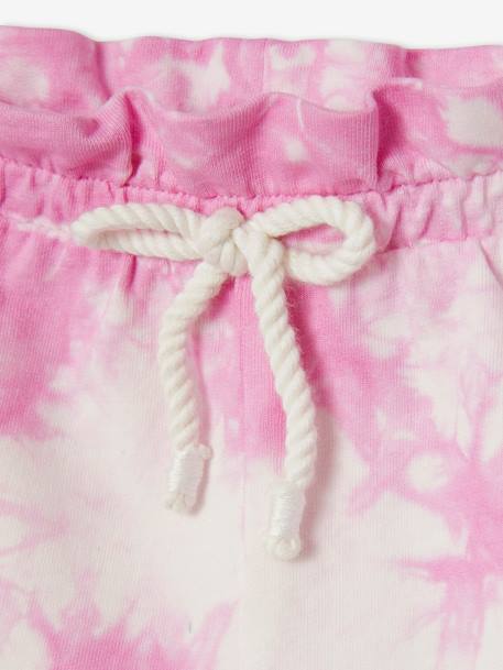 Tie-Dye Fleece Shorts for Babies PINK MEDIUM SOLID+YELLOW LIGHT SOLID 