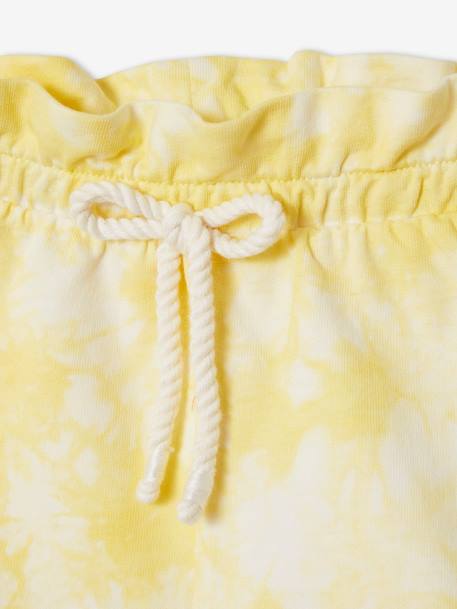 Tie-Dye Fleece Shorts for Babies PINK MEDIUM SOLID+YELLOW LIGHT SOLID 