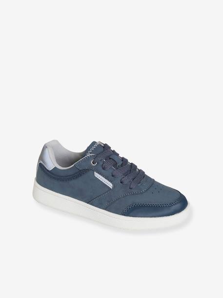 Trainers with Laces & Zip, for Boys BLUE DARK SOLID 