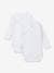 Set of 2 Long Sleeve Wrapover Bodysuits in Organic Cotton for Newborn Babies, by Petit Bateau WHITE LIGHT TWO COLOR/MULTICOL 