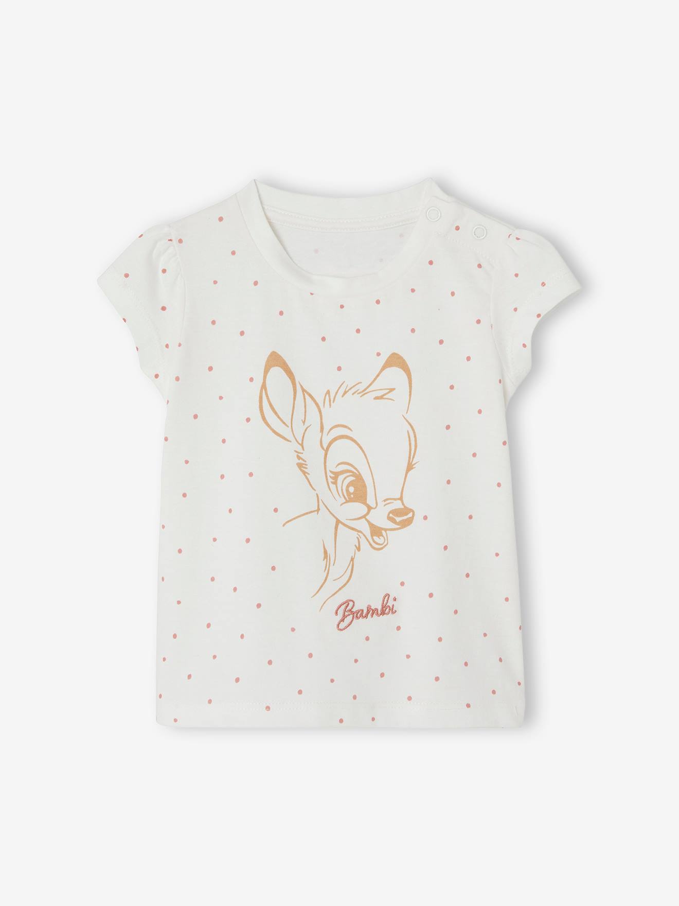 Bambi T Shirt for Baby Girls by Disney white light all over printed