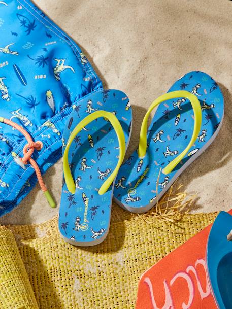 Printed Flip-Flops for Boys BLUE MEDIUM ALL OVER PRINTED 