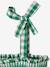 Long Smocked Dress for Girls GREEN MEDIUM CHECKS 