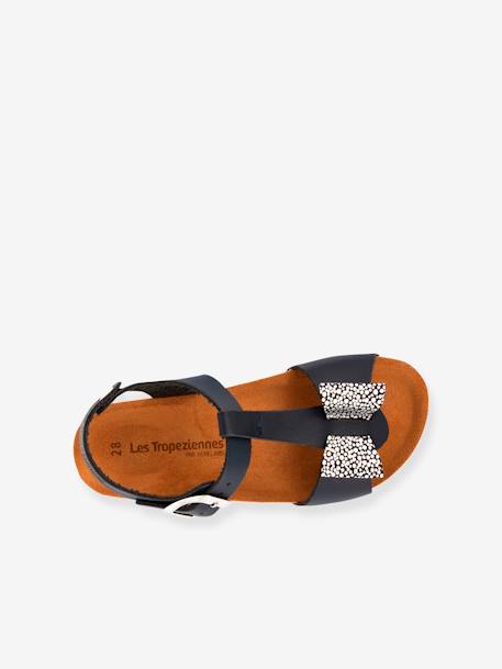 Sandals for Kids, Zabou by LES TROPEZIENNES® PAR M. BELARBI BLUE DARK SOLID WITH DESIGN+WHITE LIGHT SOLID WITH DESIGN 