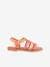 Leather Sandals for Kids, Bobbie LES TROPEZIENNES® PAR M. BELARBI PINK MEDIUM SOLID WITH DESIG 