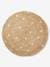 Golden Dot Jute Rug BEIGE LIGHT SOLID WITH DESIGN 