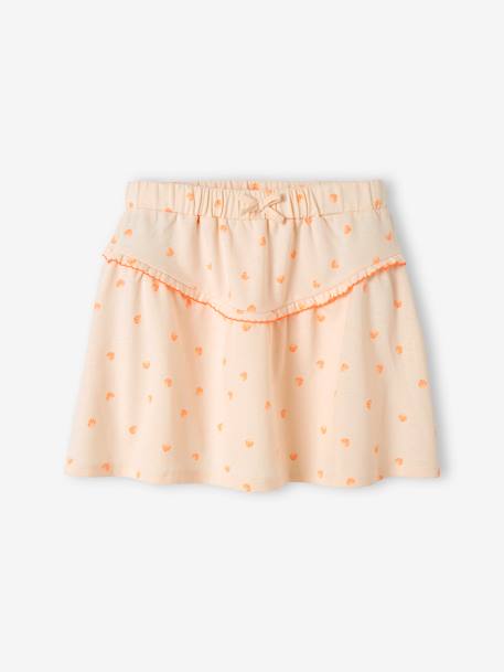 Skirt with Printed Shells, for Girls PINK LIGHT ALL OVER PRINTED 