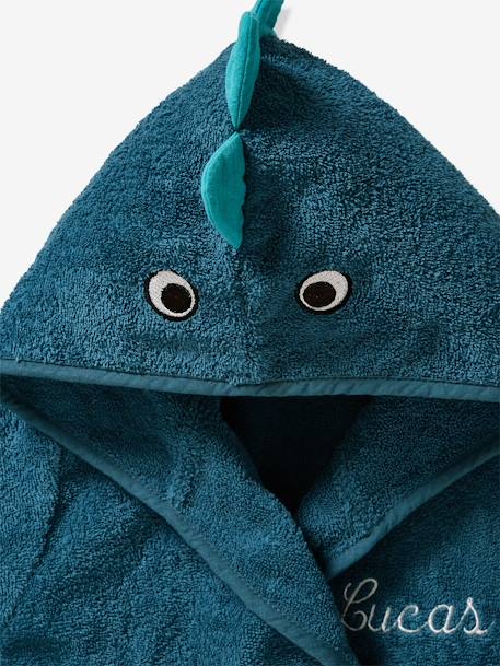 Dinosaur Bathrobe for Babies Blue 