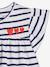 Jersey Knit Dress for Babies BLUE DARK STRIPED 