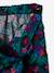 Fluid Cropped Trousers for Girls GREEN DARK ALL OVER PRINTED+PINK LIGHT ALL OVER PRINTED 