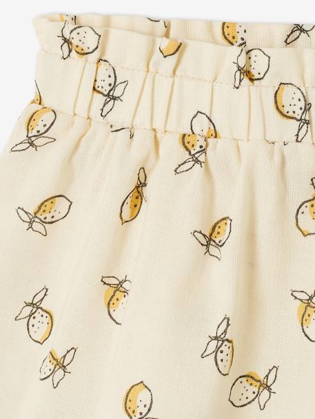 Skirt with Lemon Print, for Babies BEIGE LIGHT ALL OVER PRINTED 