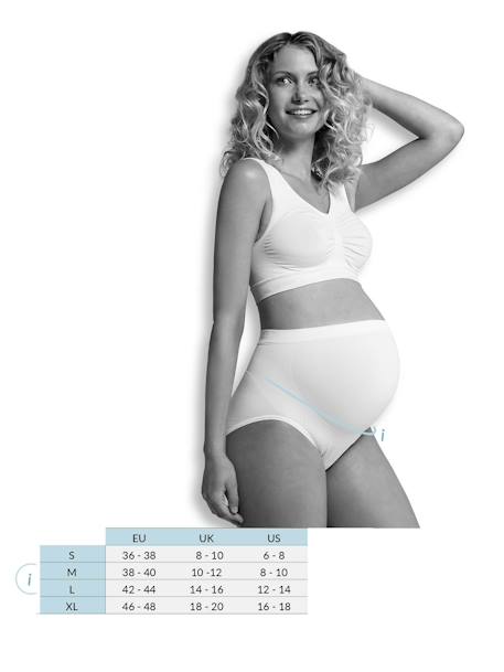 Maternity & Nursing Special Seamless Bra, GelWire® by CARRIWELL Black+White 